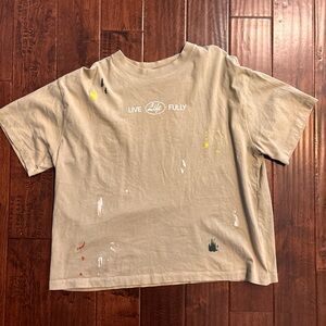Zara Kids Tan Graphic Tee